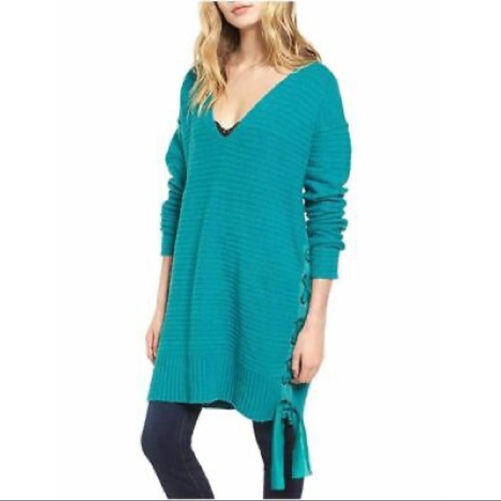 Free People Heart It Oversized Pullover Sweater XS